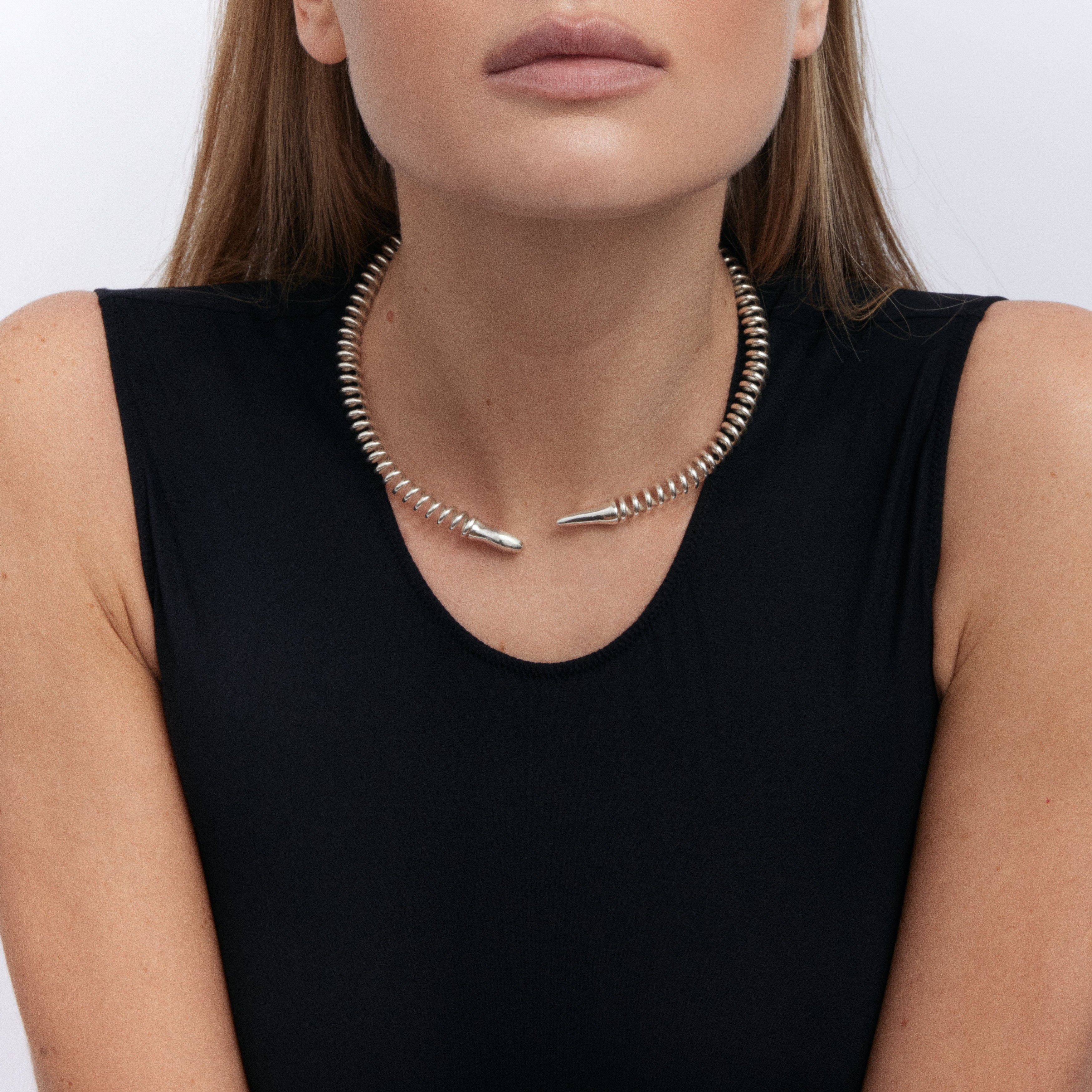 THICK SNAKE CHAIN 10K CHOKER NECKLACE 35cm 41cm | 商品詳細